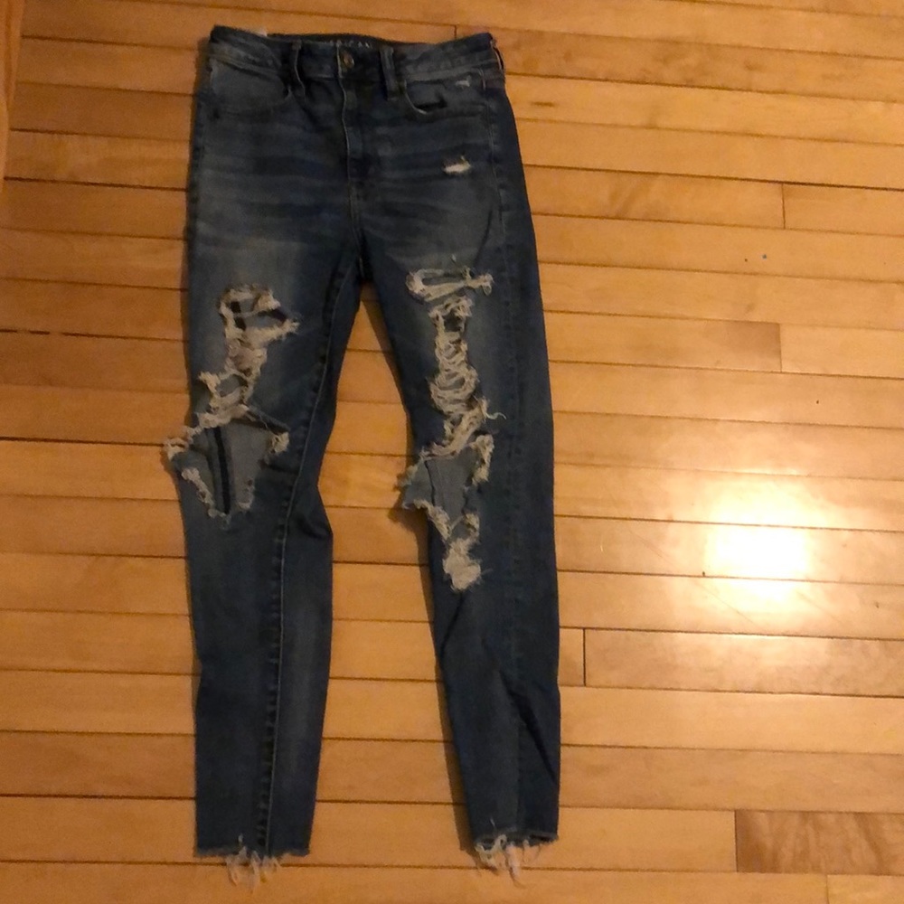 American Eagle ripped jeans